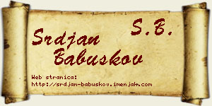 Srđan Babuškov vizit kartica